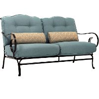 OCEANA6PC-TL-BLU Outdoor Blue 6 Piece Patio Set W/Coffee Table - Oceana