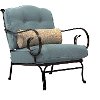 OCEANA6PC-TL-BLU Outdoor Blue 6 Piece Patio Set W/Coffee Table - Oceana -2