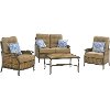 HUDSONSQ4PC Outdoor 4 Piece Deep Seat Lounge Set - Hudson Square -6