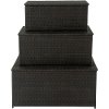 HANDECKBOX-3 Hanover Outdoor 3-in-1 Deck Box Storage Set
