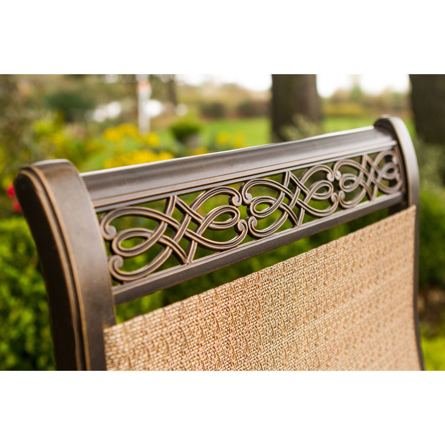 MANDN5PCSW-4 Outdoor 5 Piece Dining Rocker Set - Manor -5