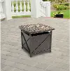 TRADUMBTBL Outdoor Cast-Top Side Table & Umbrella Stand - Traditions