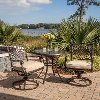 TRADITIONS3PCSW Tan and Brown 3 Piece Outdoor Patio Dining Set - Traditions-2