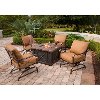 SUMMRNGHT5PC Outdoor 5 Piece Fire Pit Lounge Set - Summer Nights-5