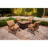 SUMMRNGHT5PC Outdoor 5 Piece Fire Pit Lounge Set - Summer Nights-7