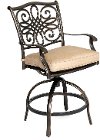 TRADDN3PCSW-BR Outdoor 3 Piece High Dining Bistro Set - Traditions -4