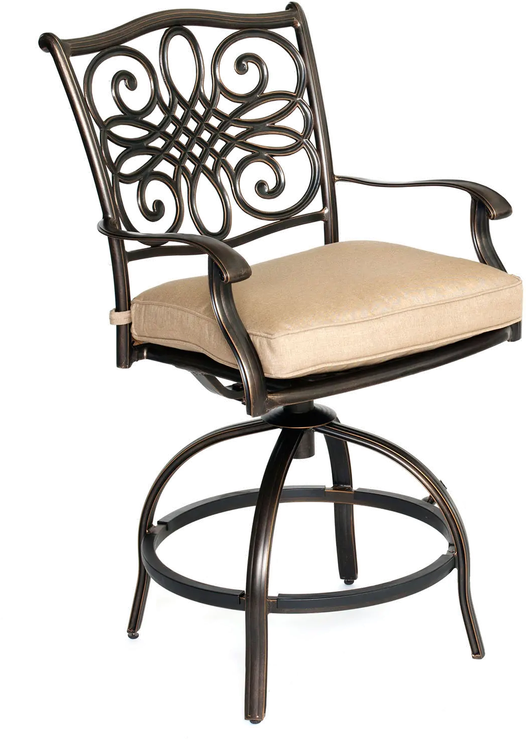 TRADDN3PCSW-BR Outdoor 3 Piece High Dining Bistro Set - Traditions-4