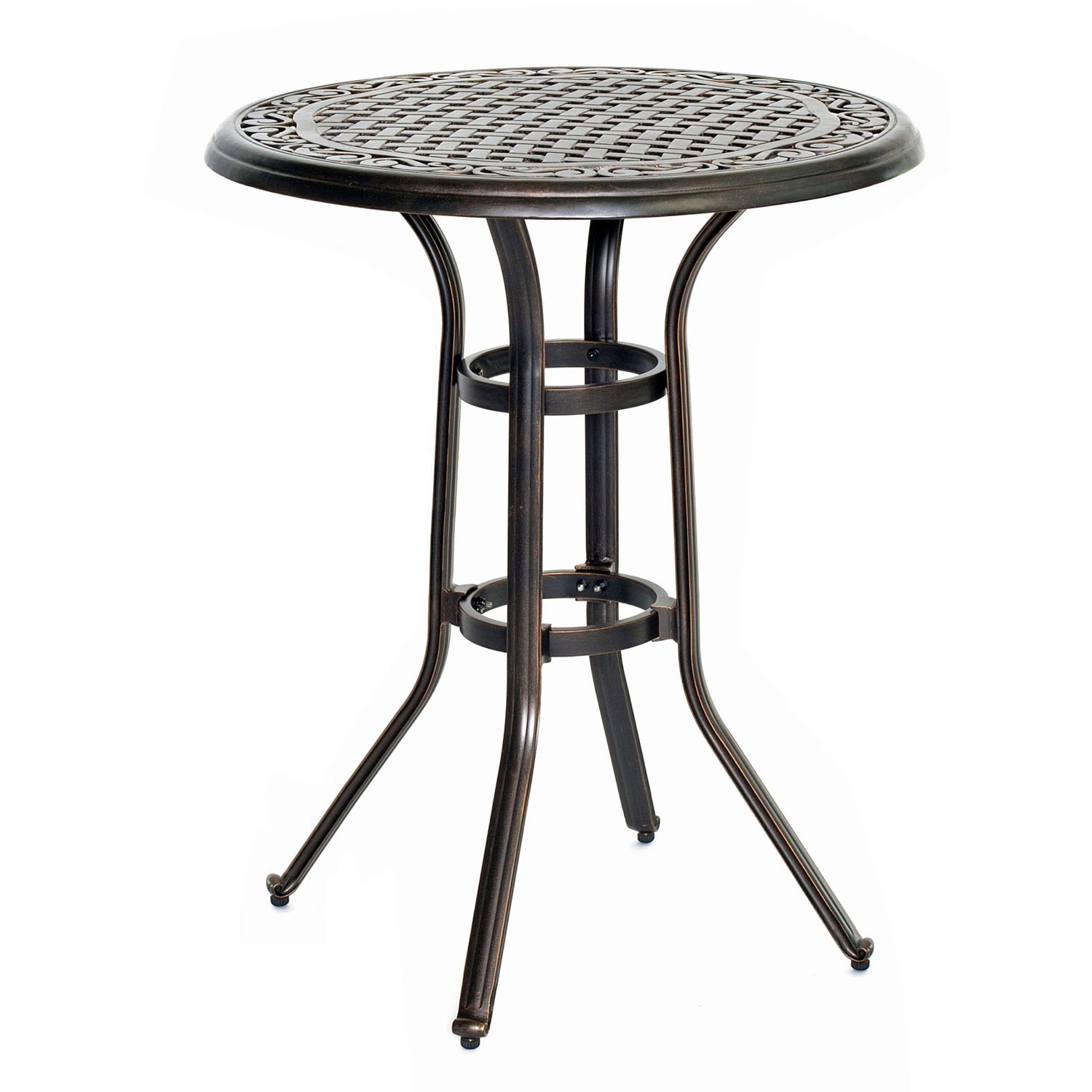 TRADDN3PCSW-BR Outdoor 3 Piece High Dining Bistro Set - Traditions-7