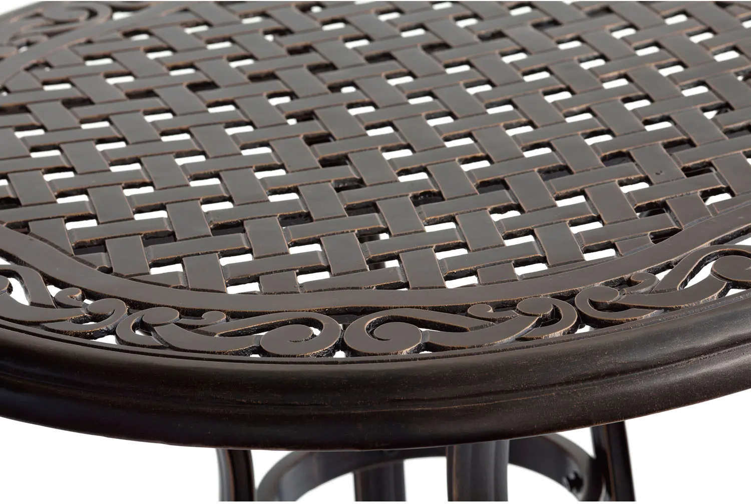 TRADDN3PCSW-BR Outdoor 3 Piece High Dining Bistro Set - Traditions-8