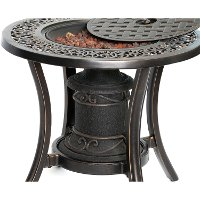 TRADFIREURN Outdoor Fire Pit Side Table - Traditions-3