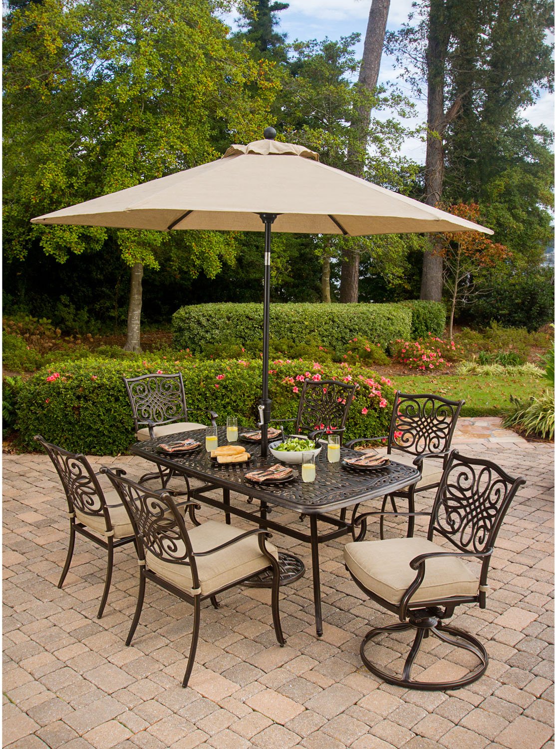 TRADITIONSUMB Outdoor Tan Umbrella - Traditions-4