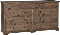Driftwood Brown Classic Dresser - Amish