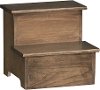 Driftwood Brown Classic Step Stool - Amish