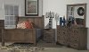 Driftwood Brown Classic 6 Piece California King Bedroom Set - Amish
