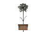 G19-3-KB1 Metal Garden Flower 36 Inch Pandora