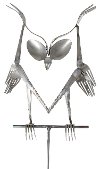 G34 Metal Art Garden Owl 24 Inch