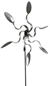 G36 Metal Garden Art Curved Spinner