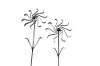 G61 Metal Garden Art Spirona Flower Set