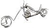 P-15 Metal Art Motorcycle