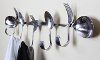 P43 Metal Art Spoon and Fork Coat Rack