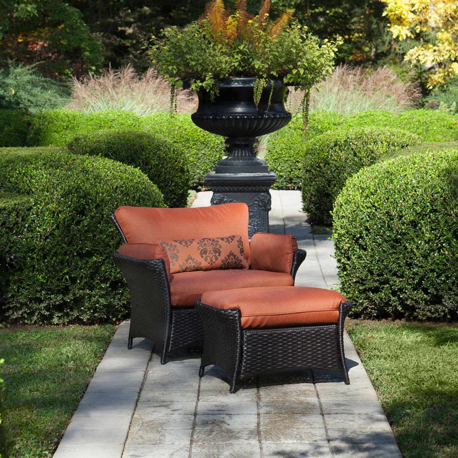 STRATHALLURE2PC Outdoor Oversized Armchair & Ottoman - Strathmere Allure-6