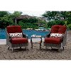 VENTURA3PC-RED Outdoor 3 Piece Patio Set - Ventura -4