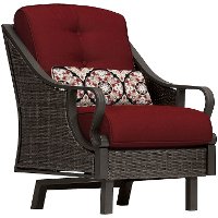 VENTURA3PC-RED Outdoor 3 Piece Patio Set - Ventura