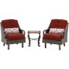 VENTURA3PC-RED Outdoor 3 Piece Patio Set - Ventura -7