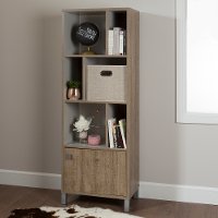 10167 6-Cube Oak Storage Bookcase - Expoz