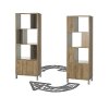10167 6-Cube Oak Storage Bookcase - Expoz -3