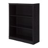 10140 Black Oak 3-Shelf Bookcase - Morgan -3