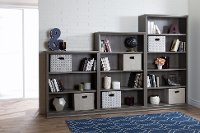 10154 Gray Maple 5-Shelf Bookcase - Morgan-4