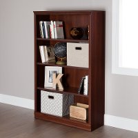 10149 Royal Cherry 4-Shelf Bookcase - Morgan