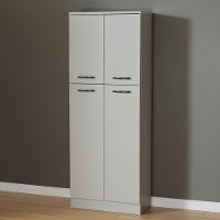 10104 Soft Gray 4-Door Storage Pantry - Axess