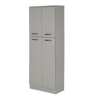 10104 Soft Gray 4-Door Storage Pantry - Axess -2