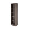 10151 Gray Maple Narrow 5 Shelf Bookcase - Morgan -3