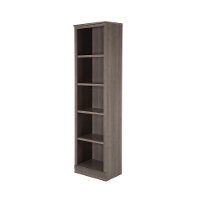 10151 Gray Maple Narrow 5-Shelf Bookcase - Morgan-3