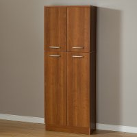 10102 Cherry 4-Door Storage Pantry - Axess
