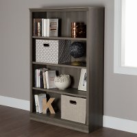10153 Gray Maple 4 Shelf Bookcase - Morgan