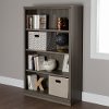 10153 Gray Maple 4-Shelf Bookcase - Morgan