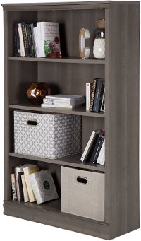 10153 Gray Maple 4-Shelf Bookcase - Morgan-2