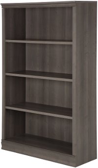 10153 Gray Maple 4-Shelf Bookcase - Morgan-3