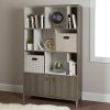 10170 Gray Maple 9-Cube Storage Bookcase - Expoz -1