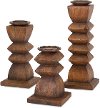 Clearance 9 Inch Wood Candle Holder