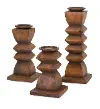 Clearance 9 Inch Wood Candle Holder