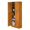 10103 Country Pine Four Door Storage Pantry - Axess -4