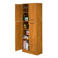 10103 Country Pine Four Door Storage Pantry - Axess -4