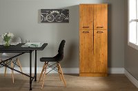 10103 Country Pine Four Door Storage Pantry - Axess -5