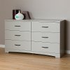 10105 Soft Gray Double Dresser - Step One