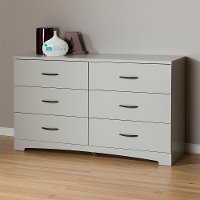 10105 Soft Gray Double Dresser - Step One